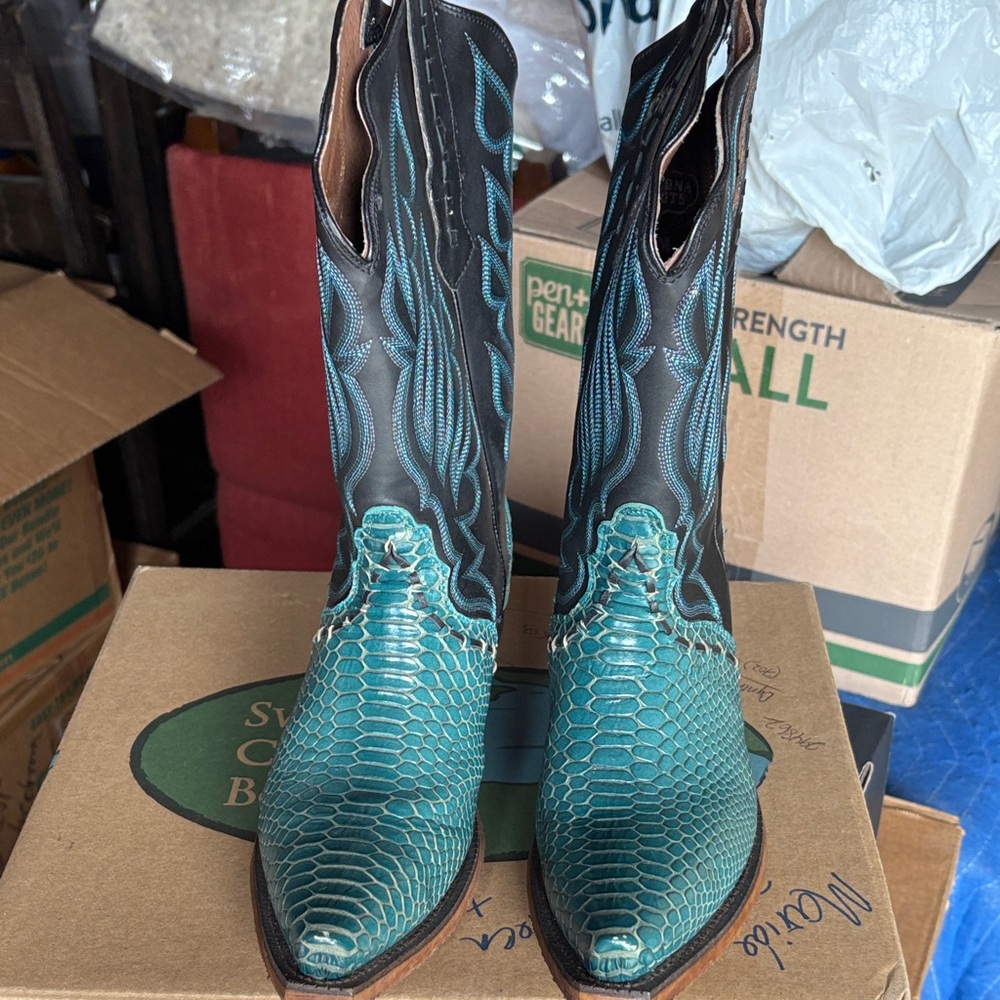 Country boots made by nocona boots.